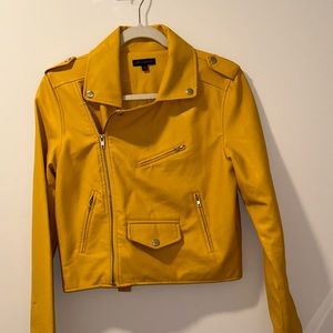 Yellow leather jacket